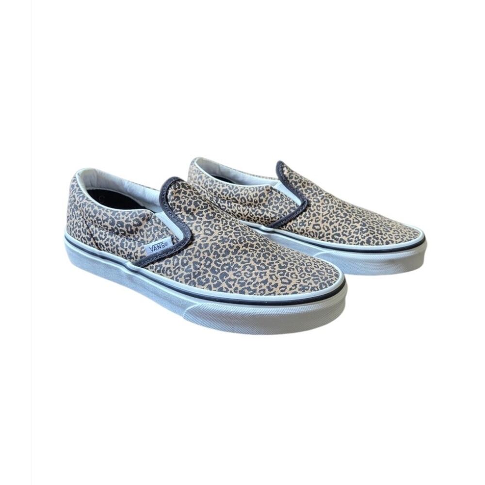 NWOT Vans Classic Slip-On Leopard Print Skate Shoes Women's 5.5 EU 37 Canvas - Picture 3 of 7